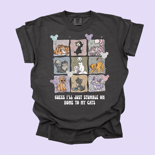 STUMBLE ON HOME TO MY CATS  | Cozy Park Day Shirt
