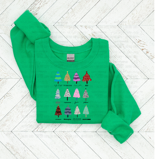 Christmas Tree Albums Sweatshirt