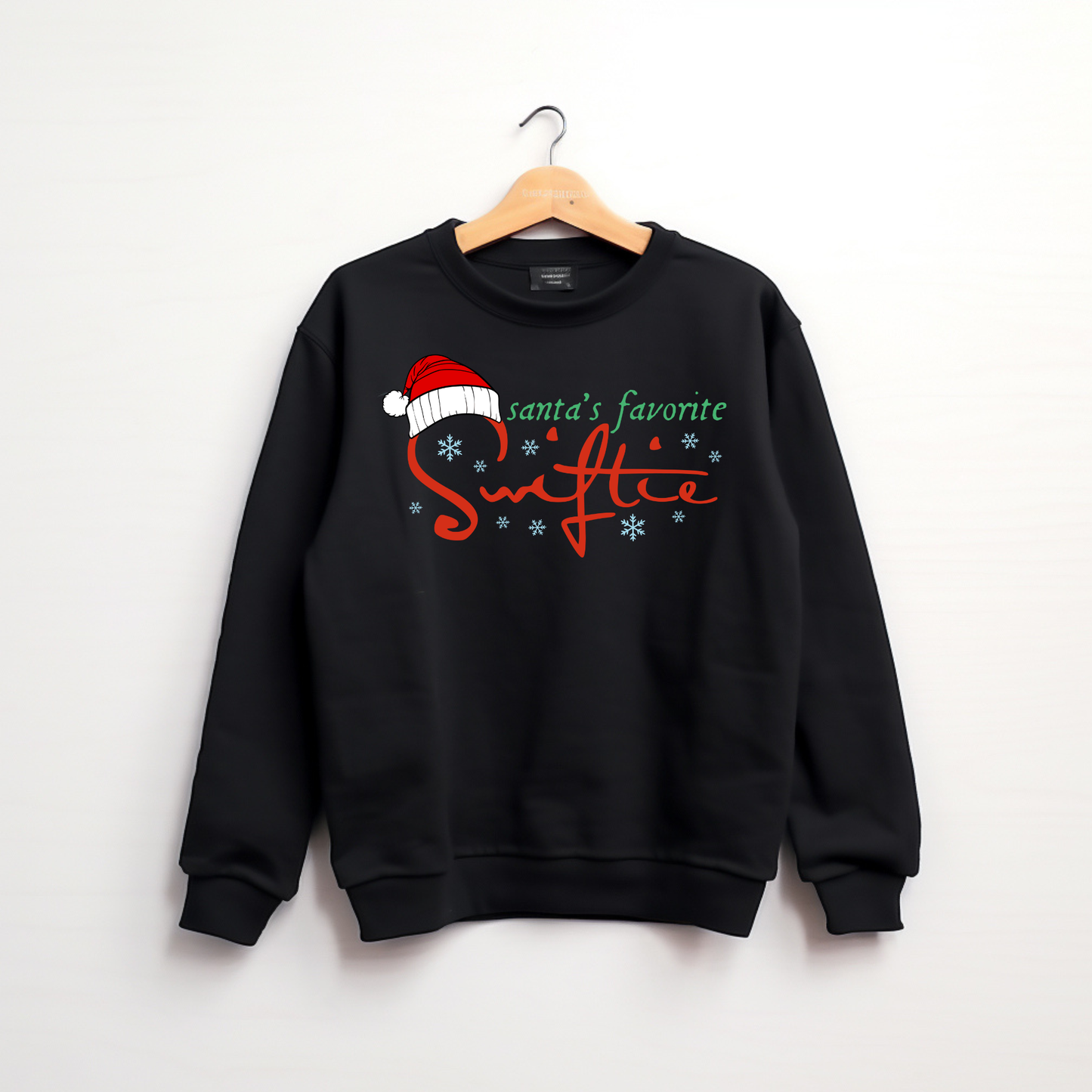 Santa’s Fav Christmas Crewneck Sweatshirt for Girls