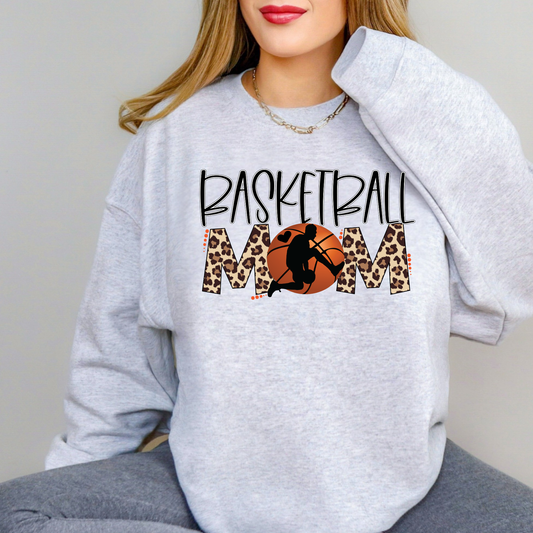 Basketball Mom Sweatshirt | Cozy Game Day Crewneck for Sports Moms | Basketball Season Outfit Gift