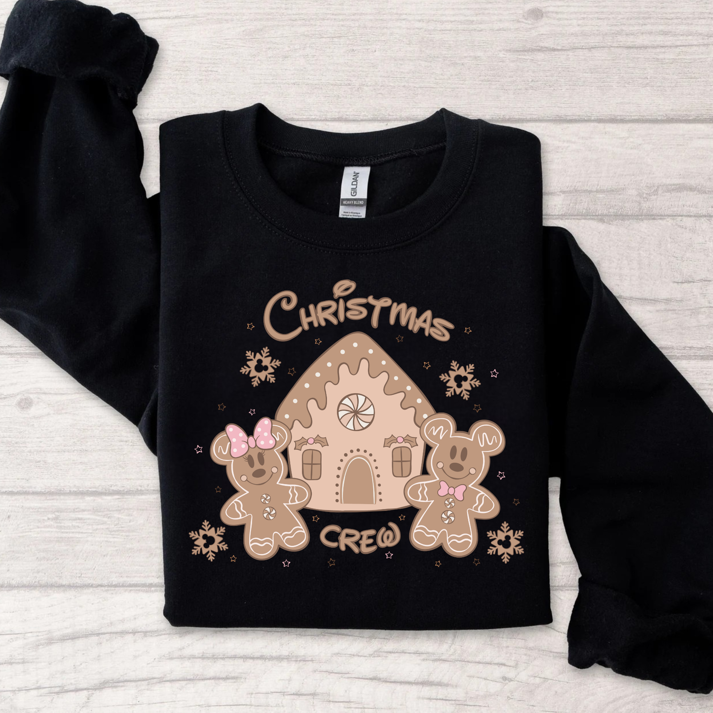 Gingerbread Christmas Crew Crewneck Sweatshirt for Kids and Adults