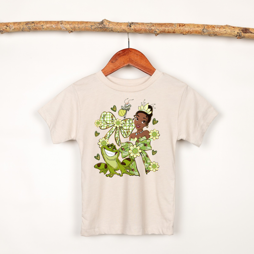 Tiana PRINCESS bow Shirt for Kids