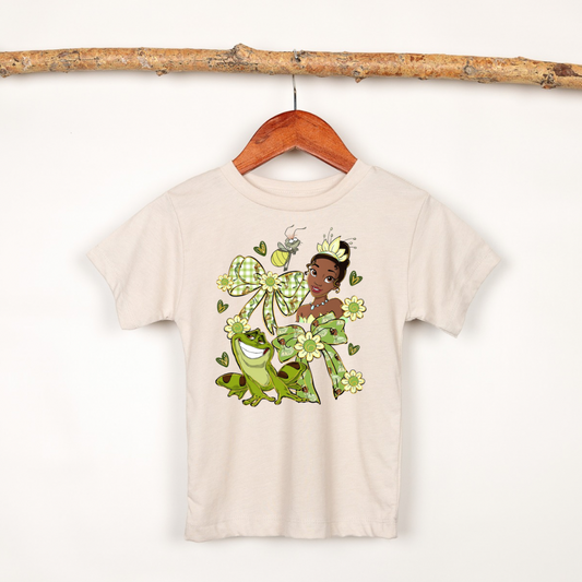 Tiana PRINCESS bow Shirt for Kids