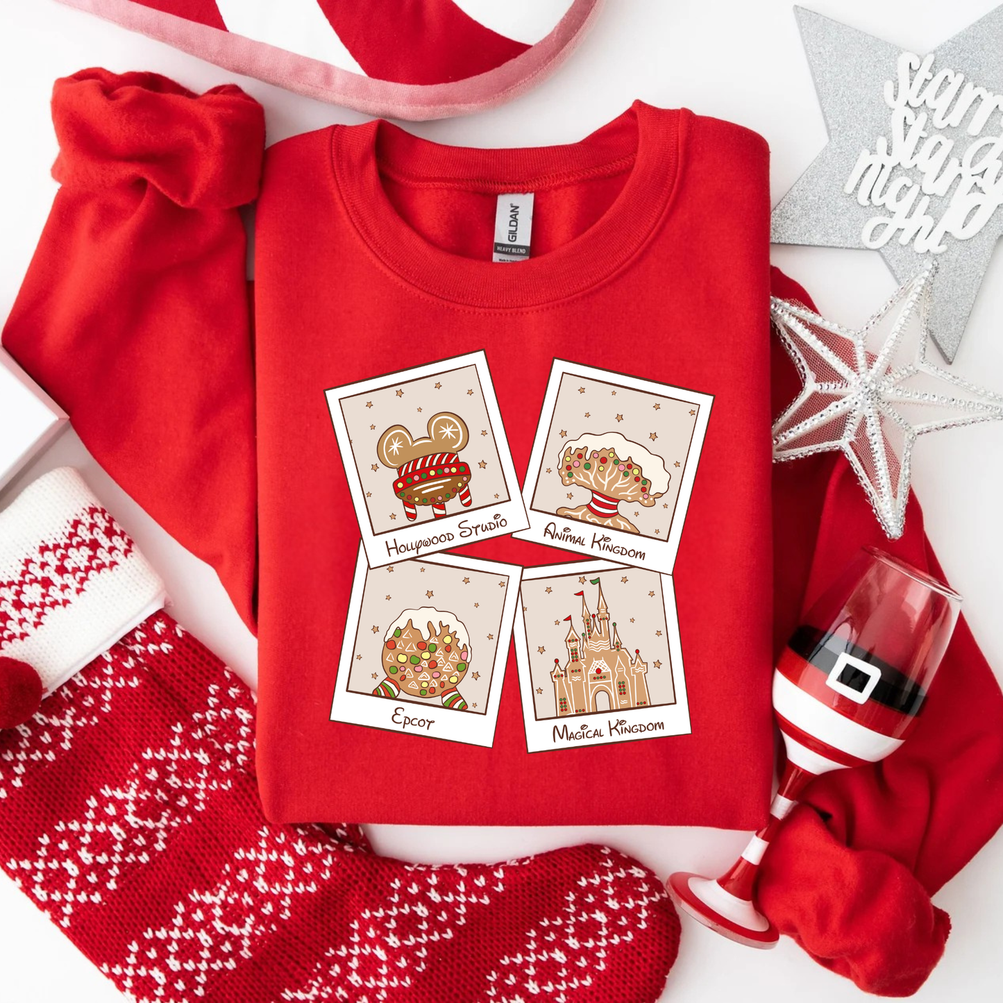 4 Parks Christmas Crewneck Sweatshirt for Kids and Adults