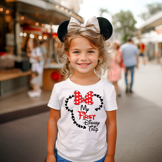 First Trip Girl Mouse Shirt