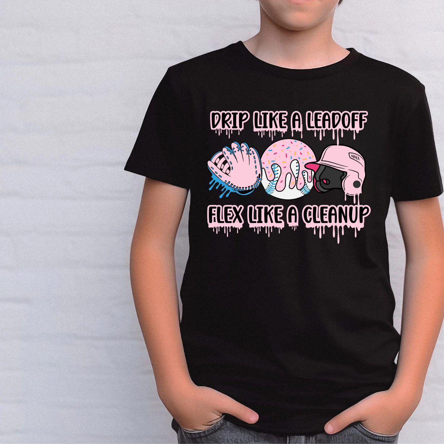 Drip Like A Leadoff Baseball Shirt for Kids