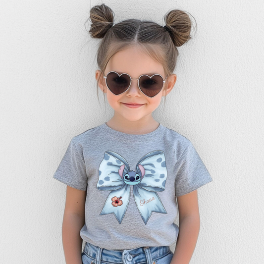 Alien Blue Bow Shirt