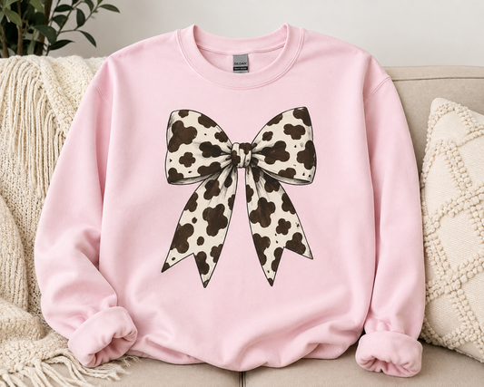 COW PRINT BOW - FALL FRENZY WEEKEND