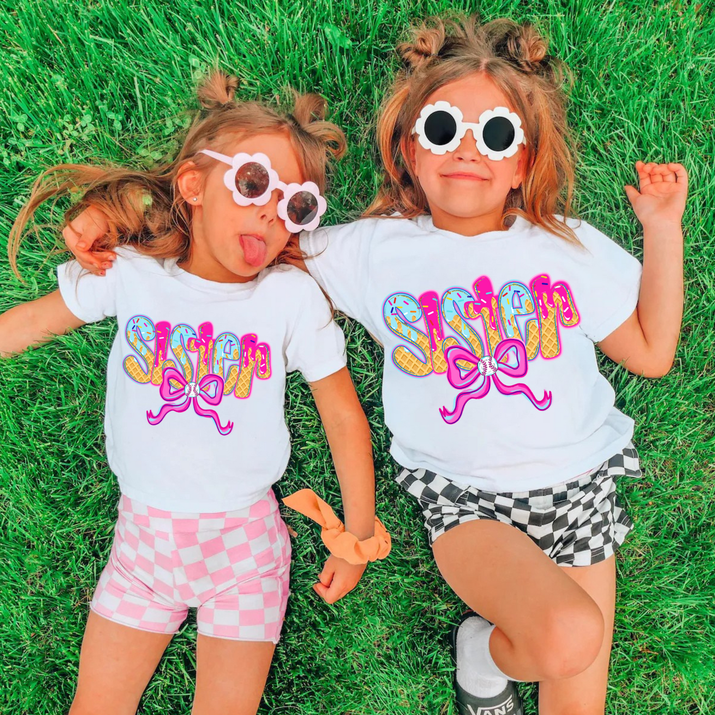 Baseball Sister Drip Shirt for Kids