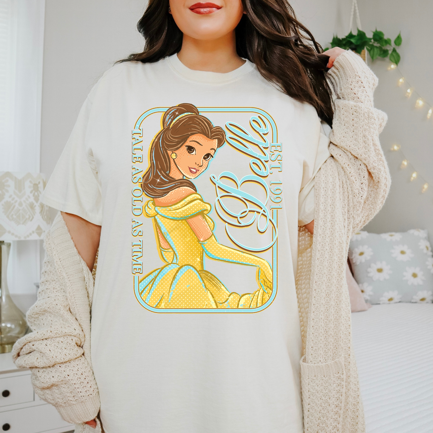 PRINCESS BELLE SHIRT - COMFORT COLORS TEE - VACATION PARK DAY TSHIRT