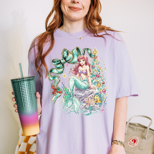 Mermaid Princess Christmas Shirt