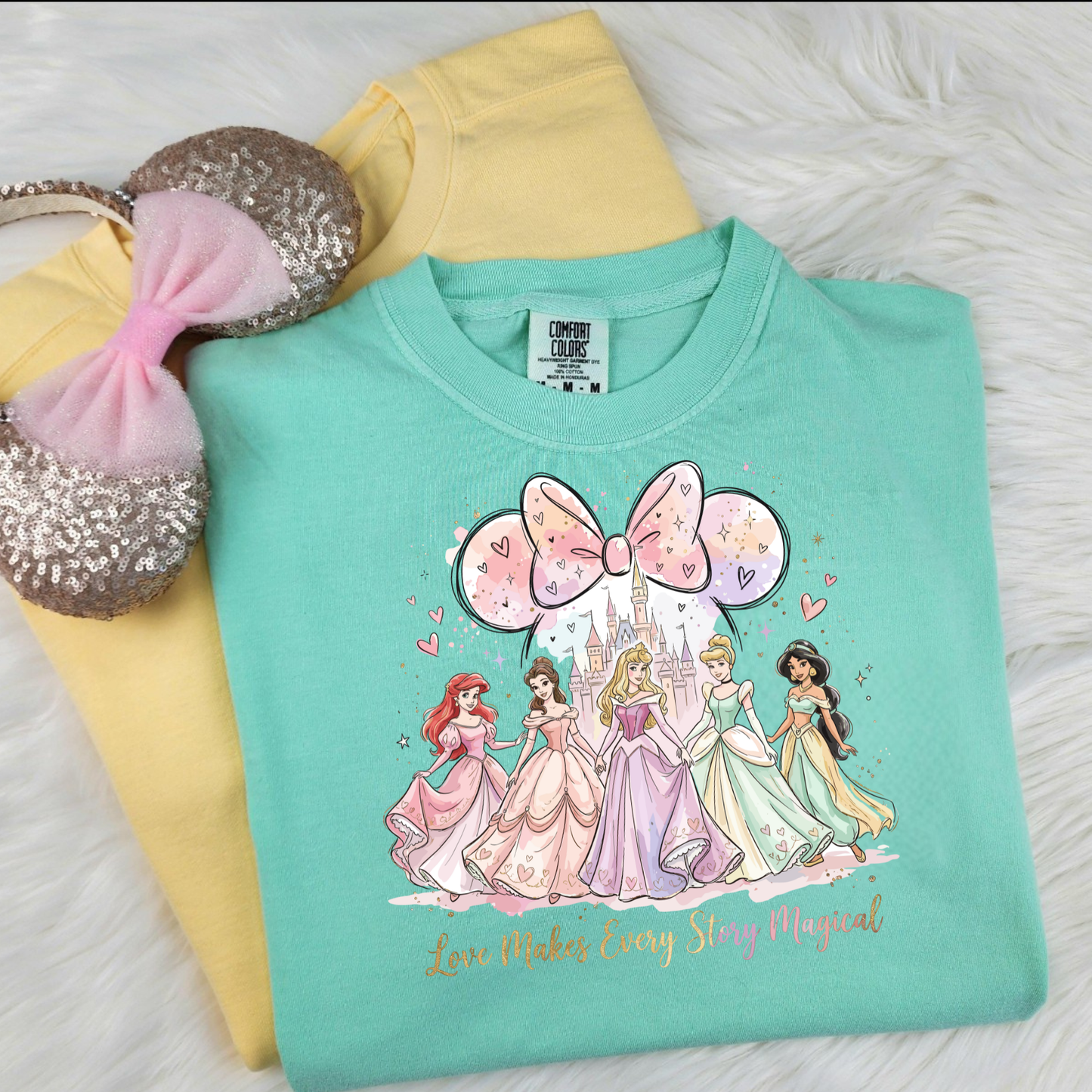 VALENTINE PRINCESSES Graphic T-Shirt | Cozy Park Day Shirt