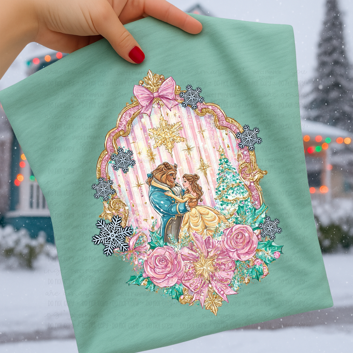 Belle Beast Christmas Shirt