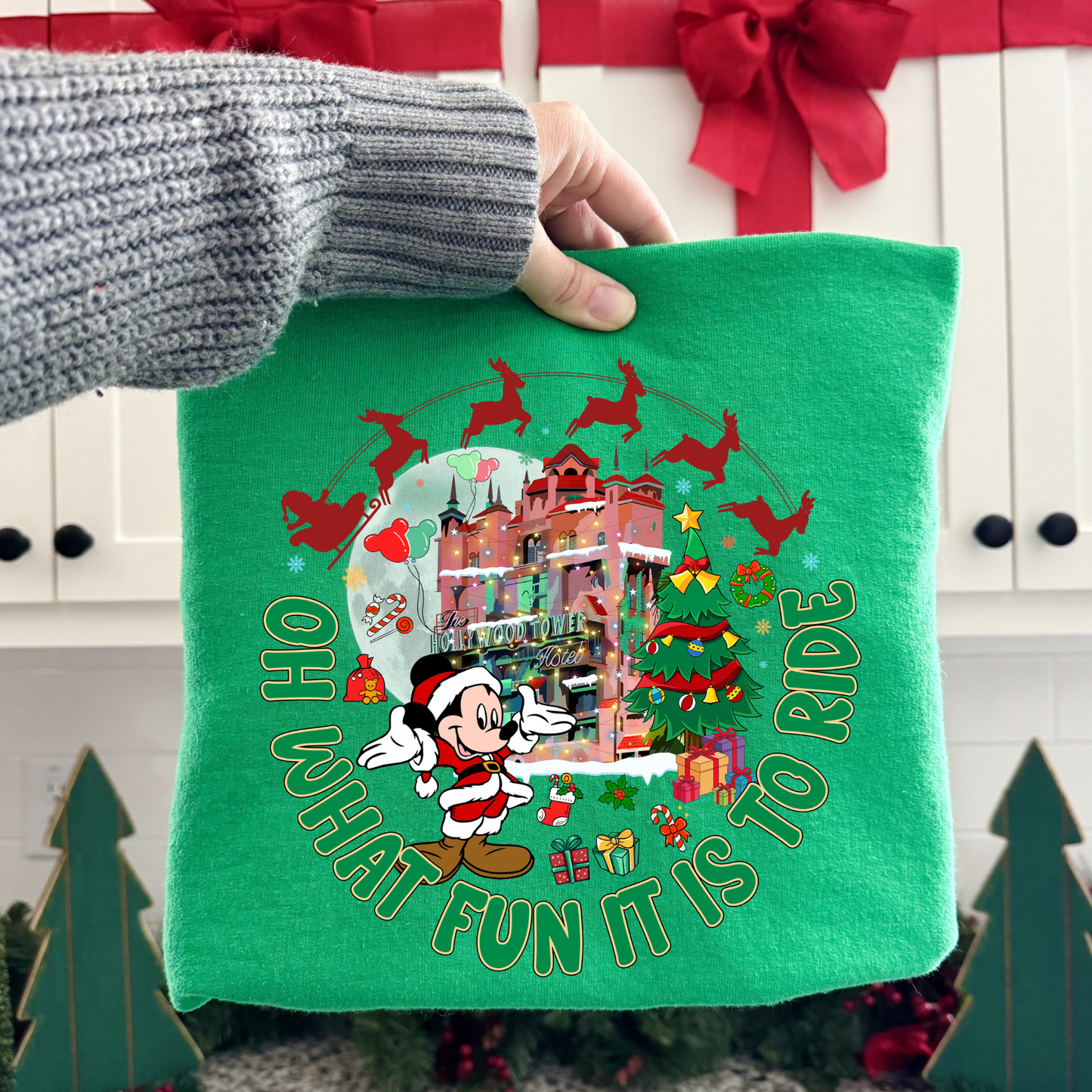 Oh what fun it is to ride - Hollywood Christmas Shirt for Kids and Adults