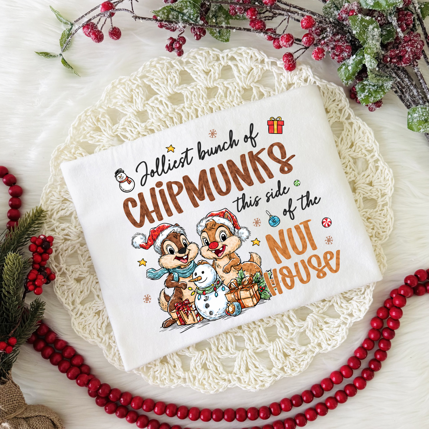 Jolliest Chipmunks Christmas Shirt