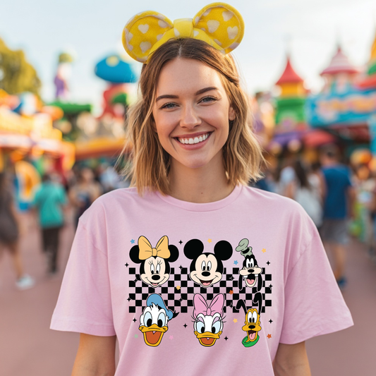CHECKERED MOUSE GANG- Comfort Colors