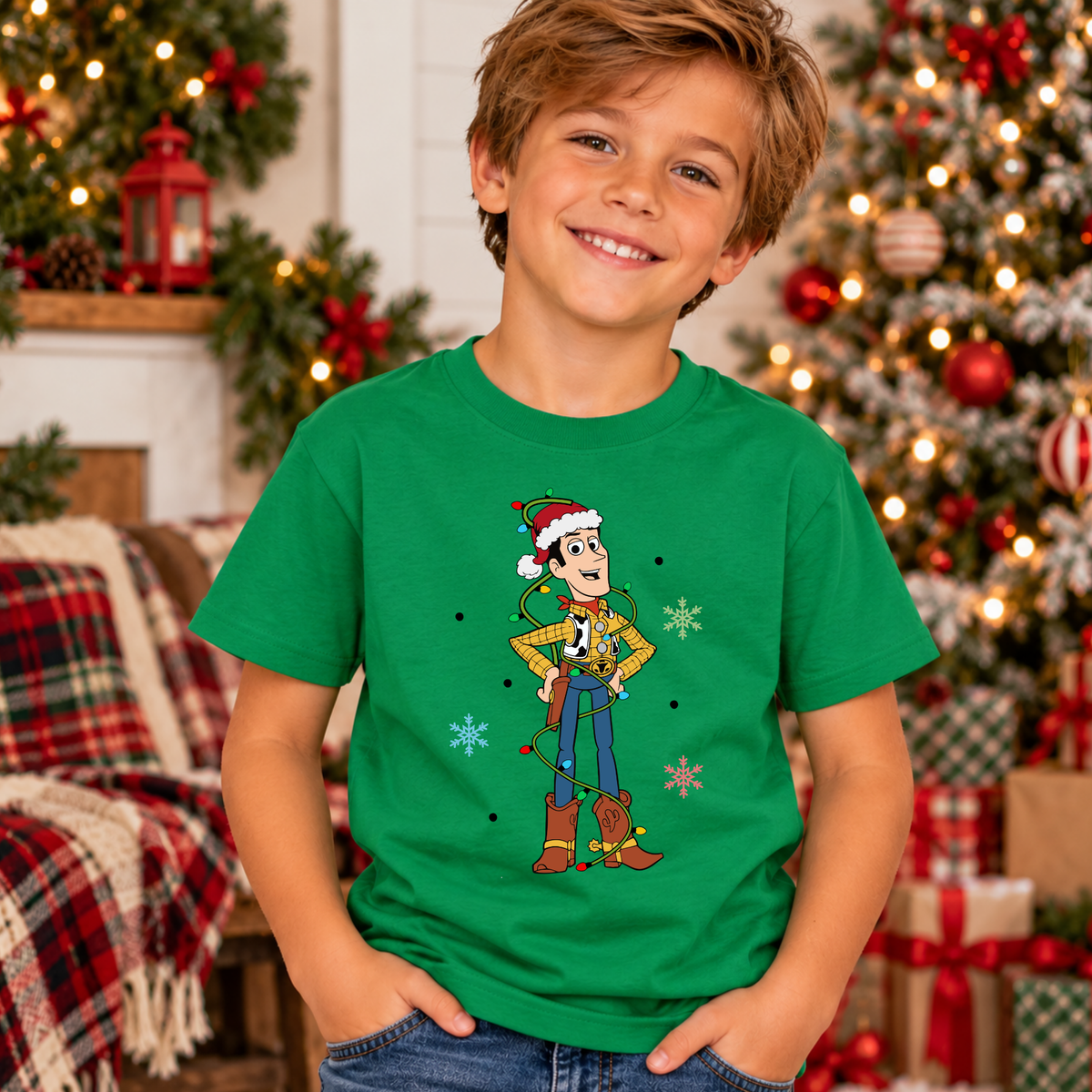 Magical Theme Park Christmas Shirt for Boys