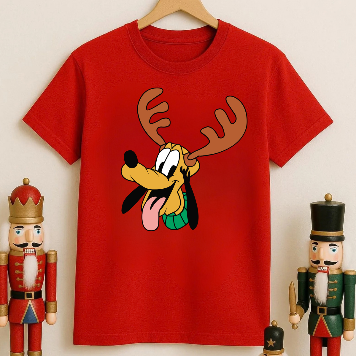 Christmas Pluto Reindeer - Magical Theme Park Christmas Shirt for Boys