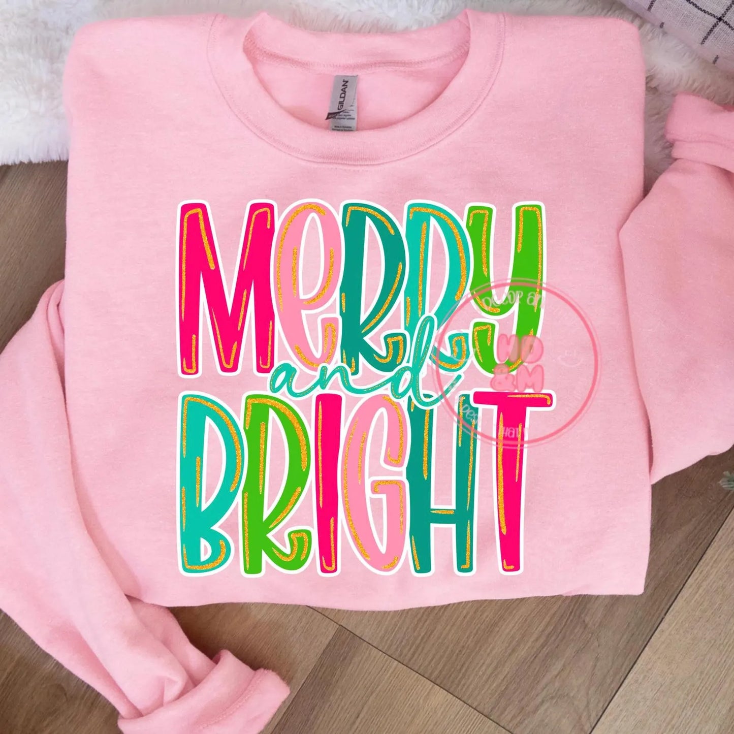 Pink Preview Sale - Pink Merry & Bright Sweatshirt