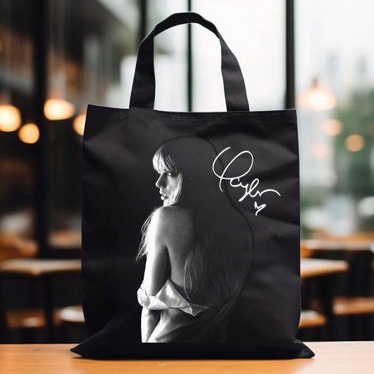 Silhouette Black Tote Bag