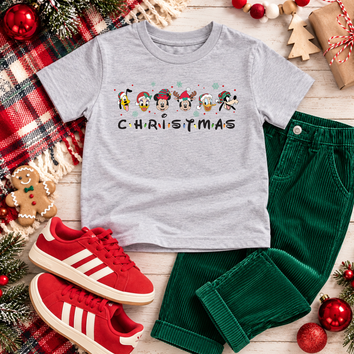 Mouse Gang Christmas Magical Theme Park Christmas Shirt for Boys