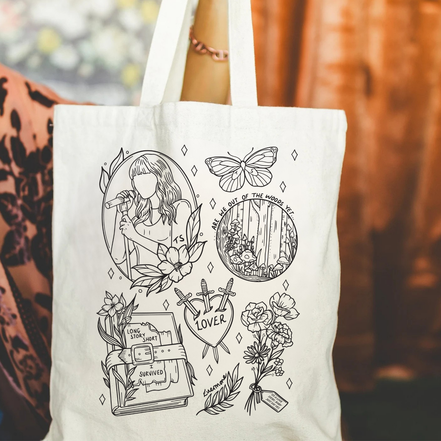 Doodle tote Bag