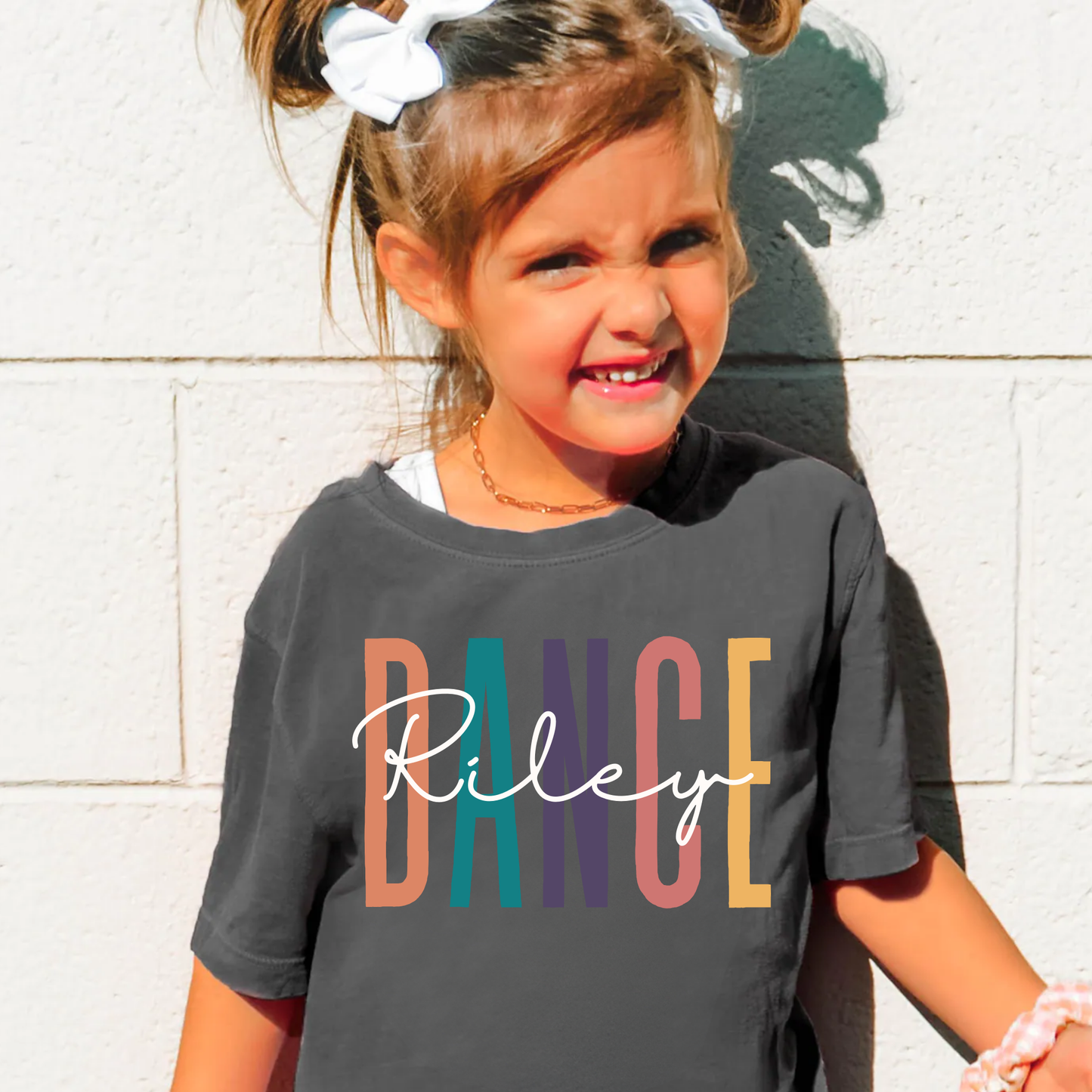 Custom Girls Dance Shirt with Name | Comfort Colors Youth Dance Tee | Personalized Dance Shirt Gift