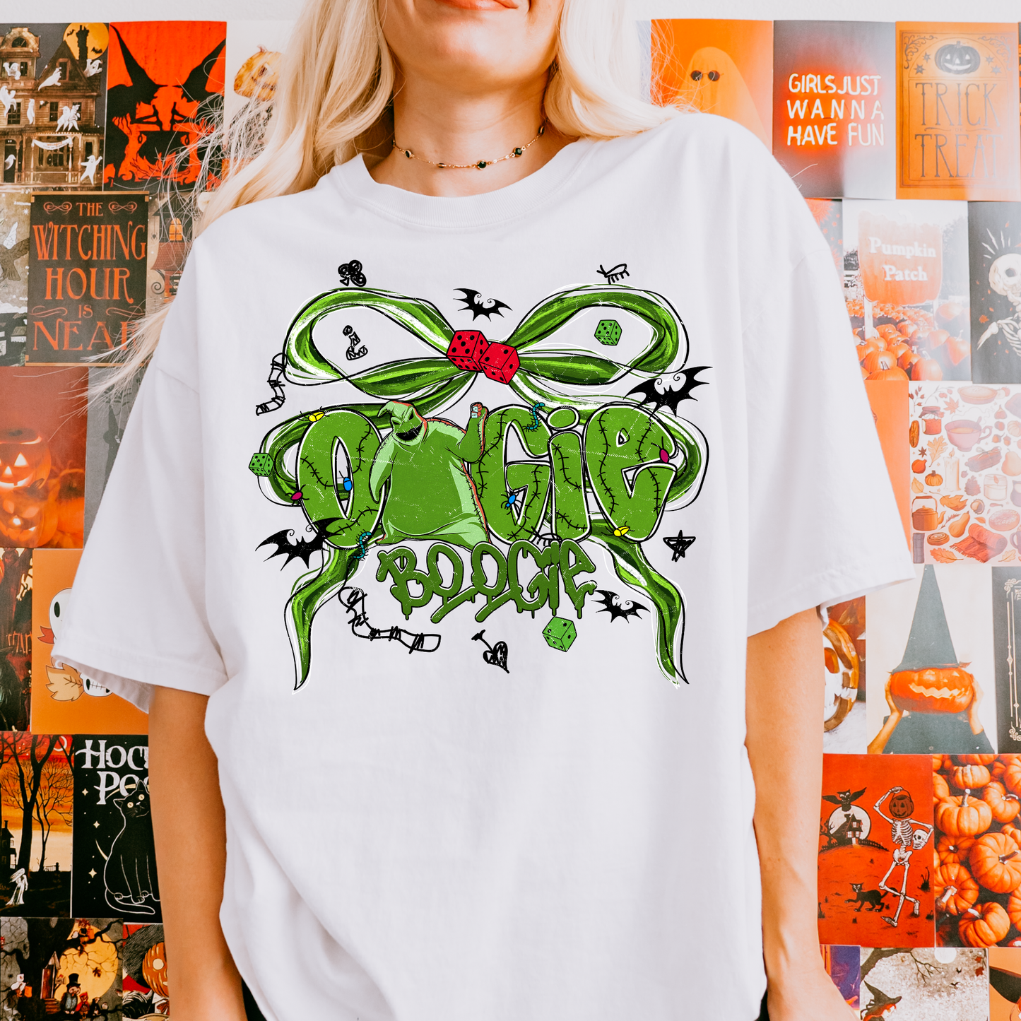 OOGIE GREEN BOW Halloween Shirt | Magical Theme Park Shirt & Tank | Adult Comfort Colors Tee