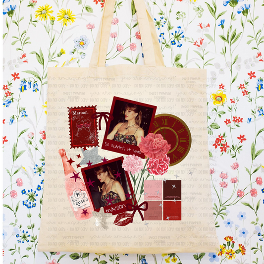 Maroon Tote Bag