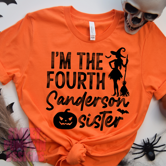 Witches Halloween 4th Sister Shirt for Women | Bella+Canvas Soft Tee | Cute Spooky Season Graphic T-Shirt