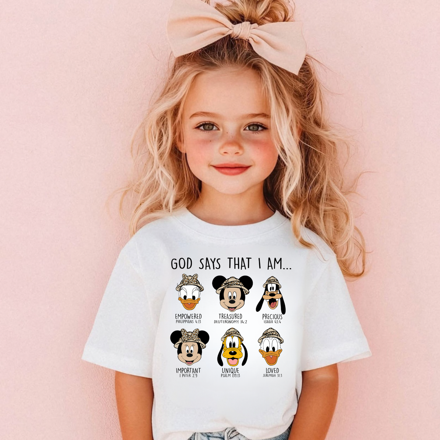 God says I Am Safari Shirt for Kids