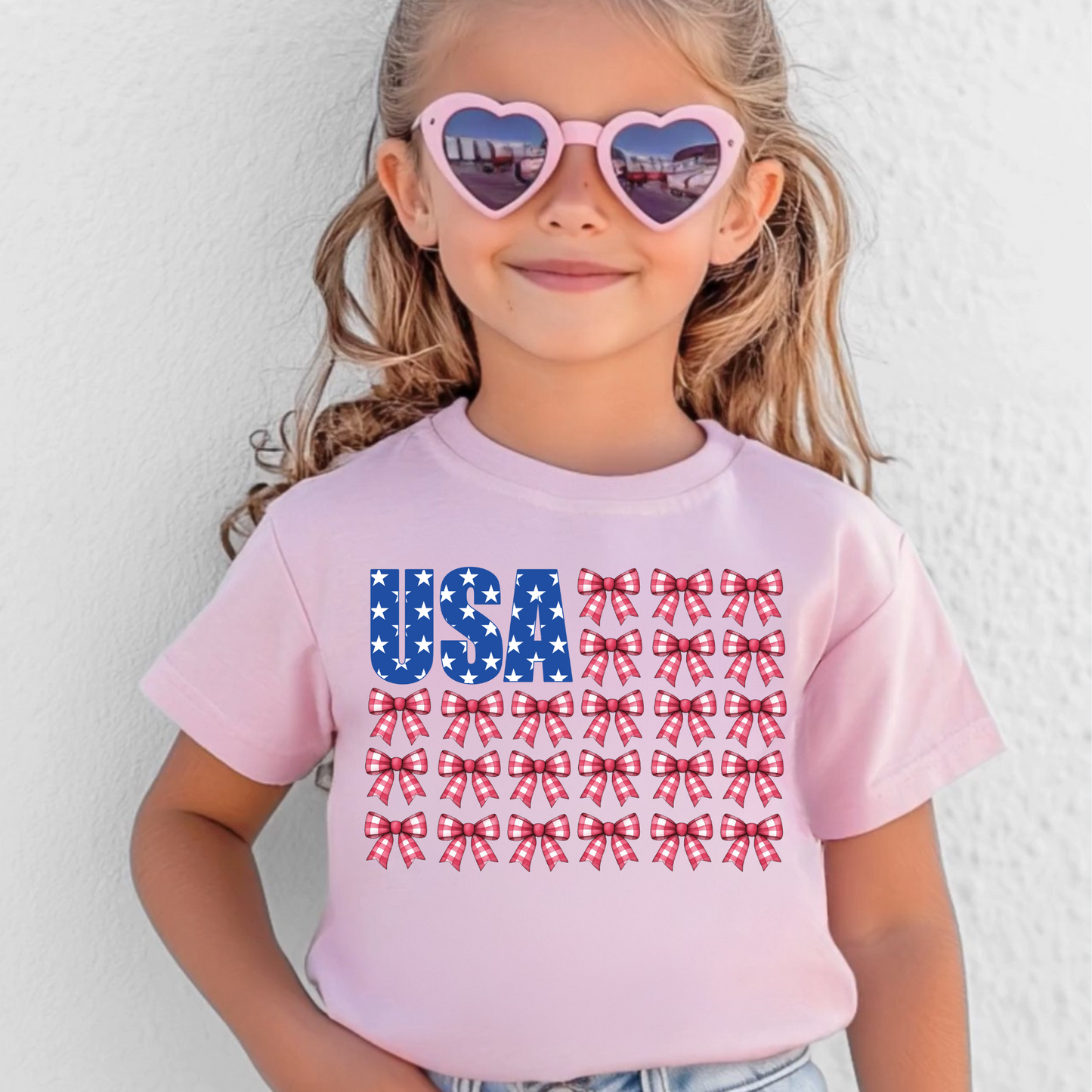 Coquette USA Bow Shirt for Girls