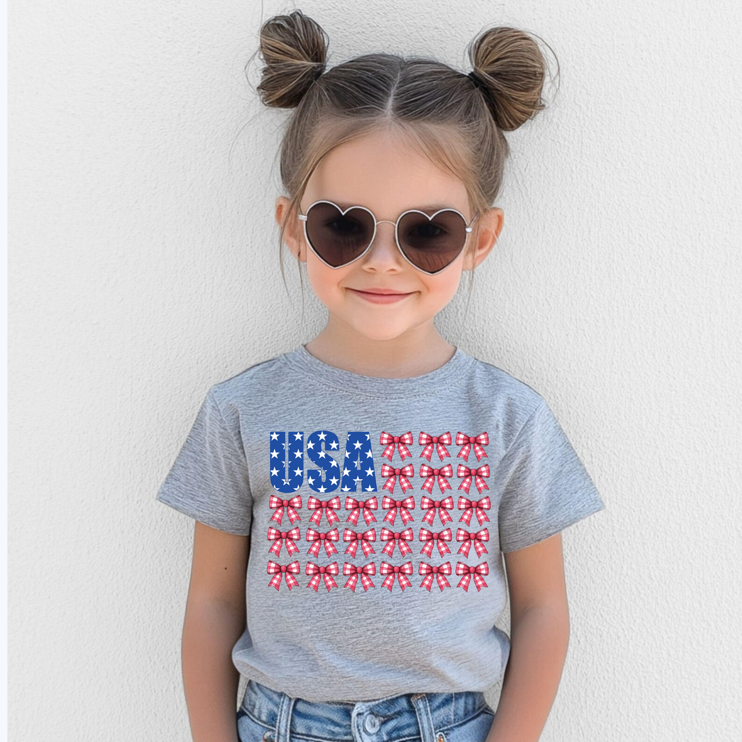 Coquette USA Bow Shirt for Girls