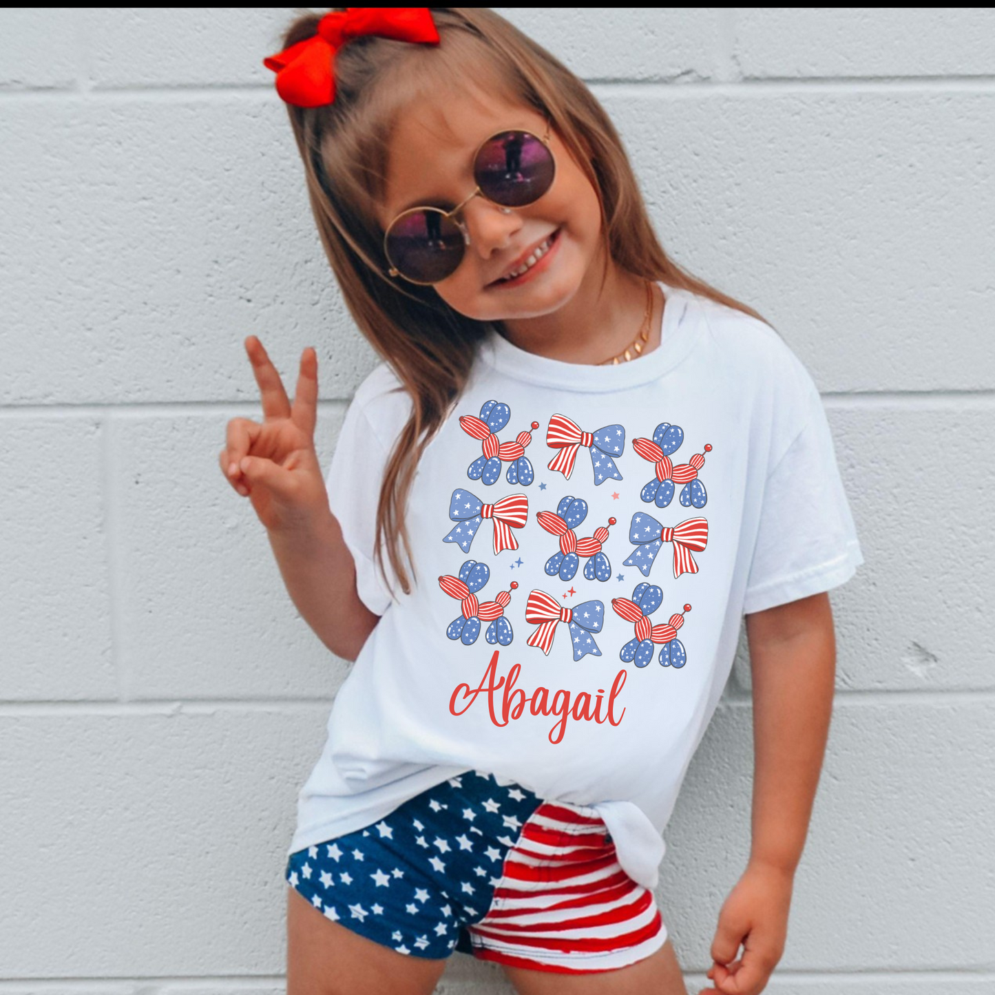 Coquette Balloons and Bow Shirt for Girls