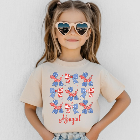 Coquette Balloons and Bow Shirt for Girls