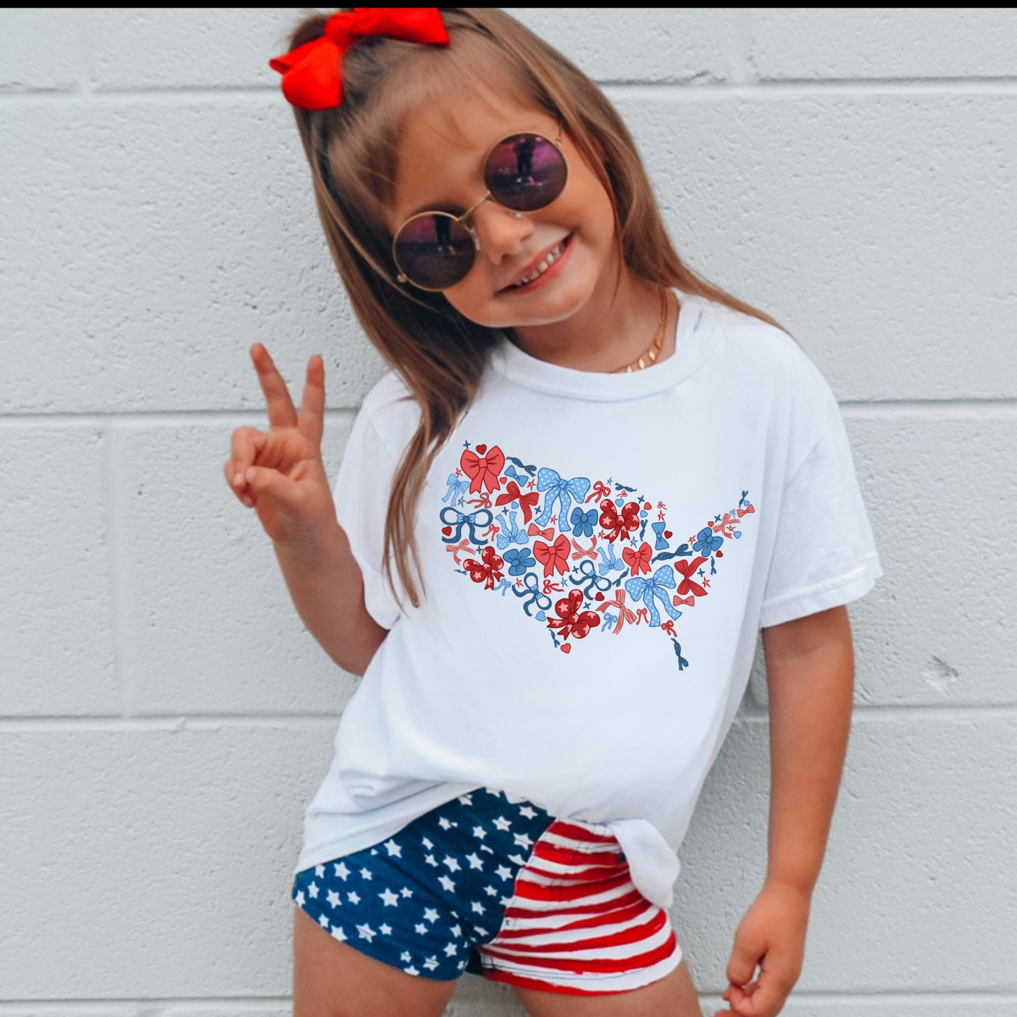 4th of July Bow USA Shirt