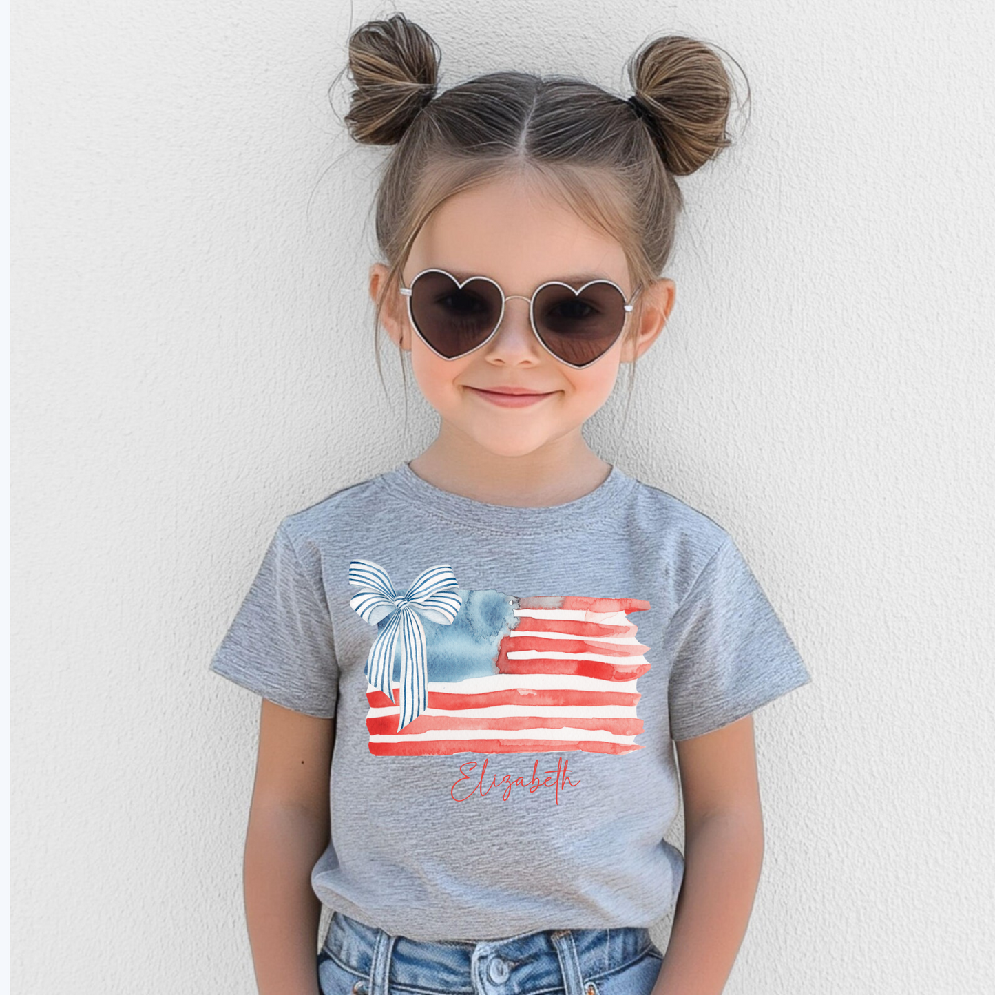 Coquette USA Bow Shirt for Girls