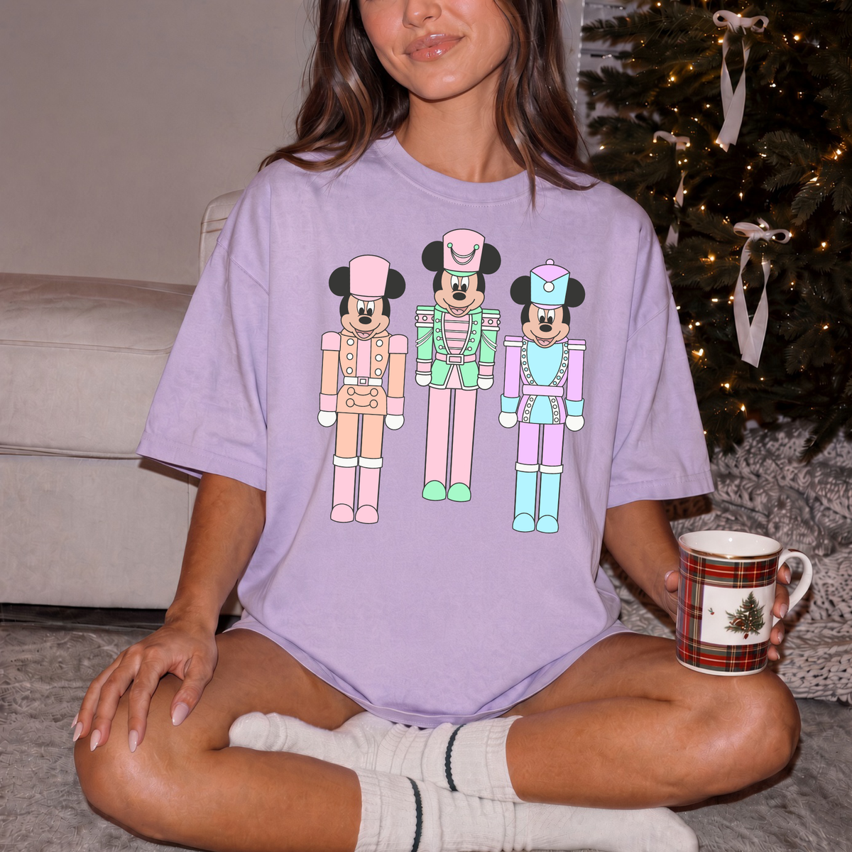PASTEL MICKEY NUTCRACKER Magical Christmas Party Shirt | Comfort Colors Holiday Tee | Theme Park Christmas Shirt
