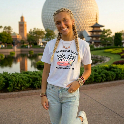 SPEED DEMON TANK OR TEE - COMFORT COLORS - MAGICAL PARK DAY VACATION TOP