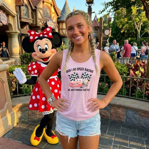 SPEED DEMON TANK OR TEE - COMFORT COLORS - MAGICAL PARK DAY VACATION TOP
