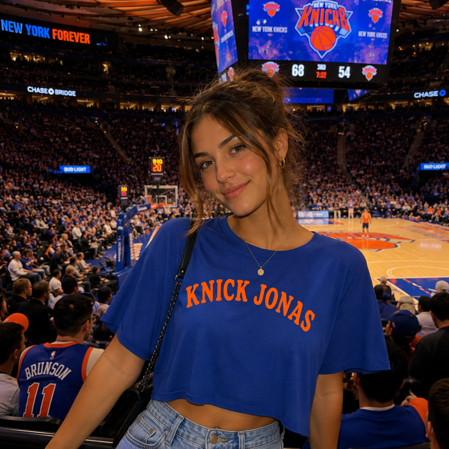 K-nick Royal Blue CROP TOP