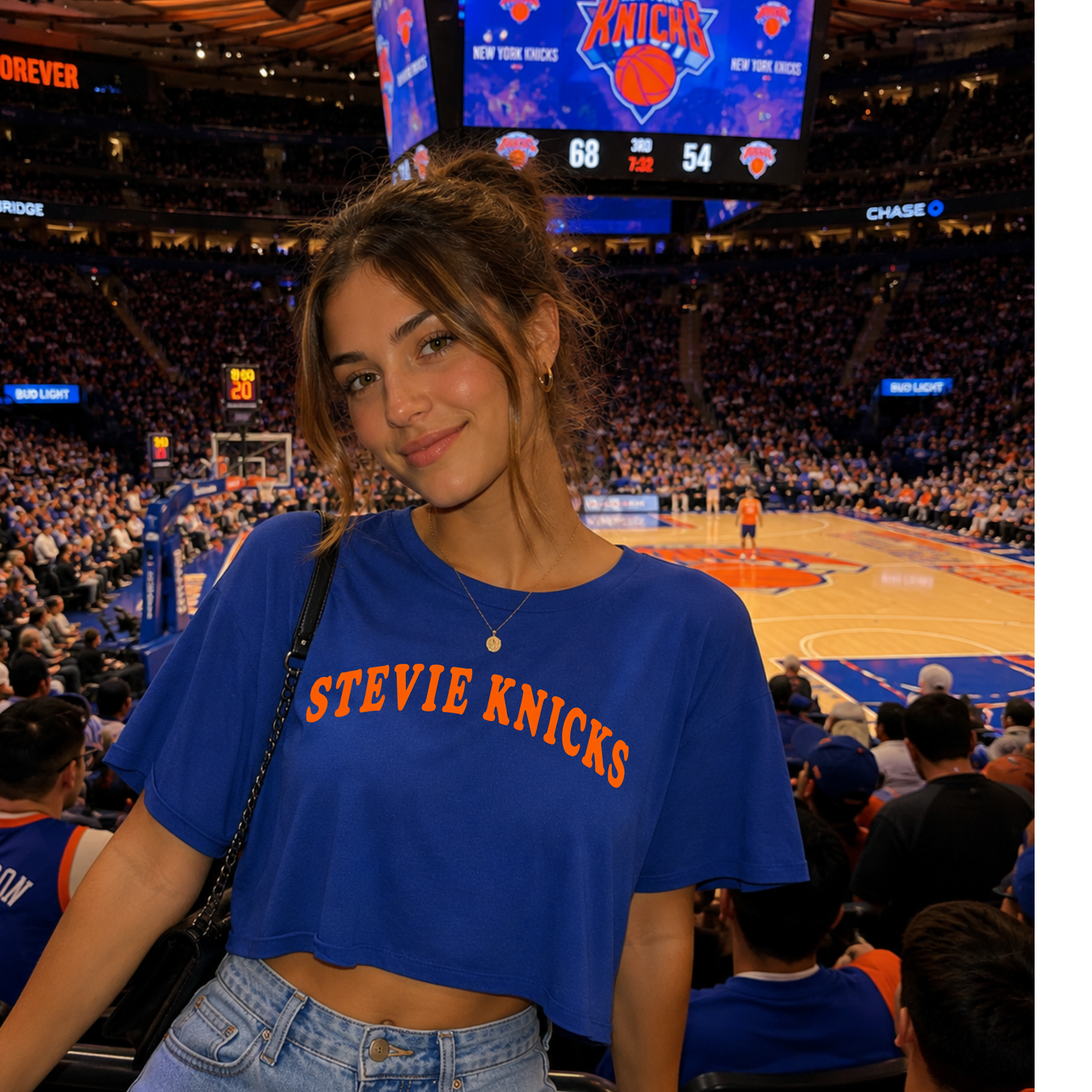 K-nick Royal Blue CROP TOP