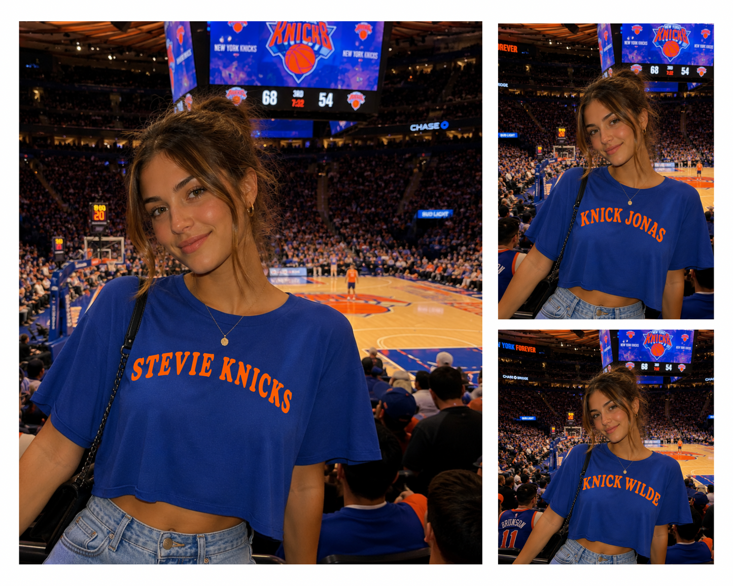 K-nick Royal Blue CROP TOP