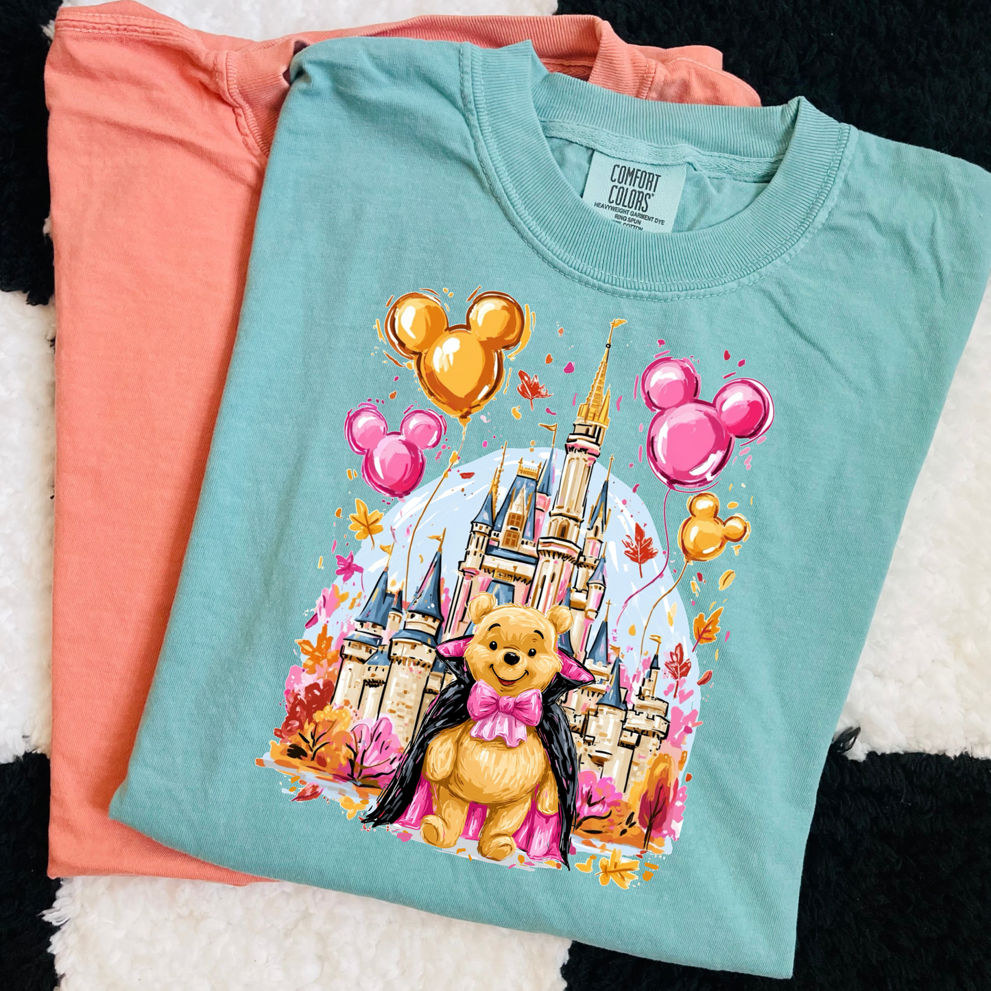 POOH VAMPIRE HALLOWEEN - FALL HALLOWEEN COMFORT COLORS SHIRT