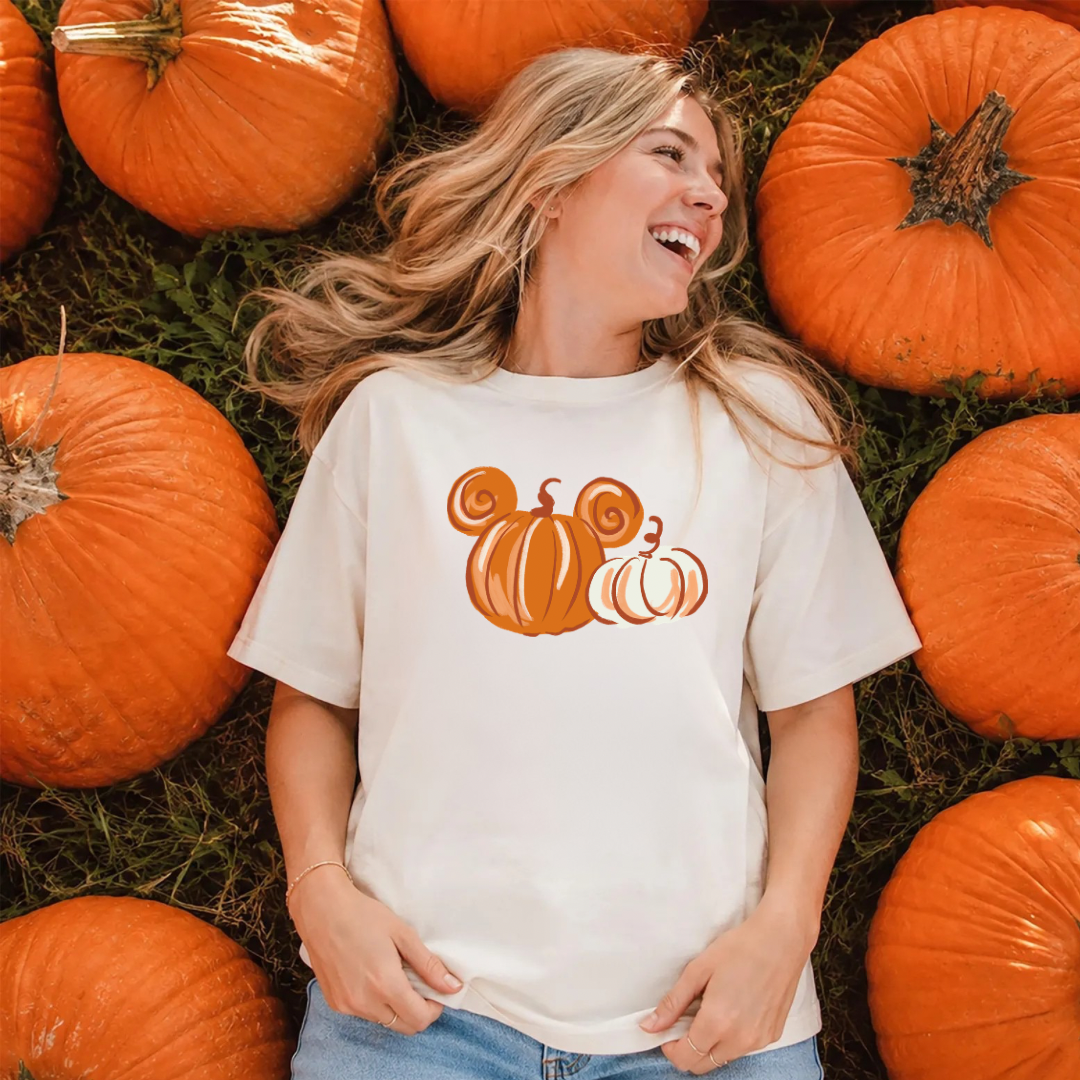 Magical Mouse Pumpkins Fall Halloween Shirt | Magical Theme Park Shirt | Adult Comfort Colors Tee