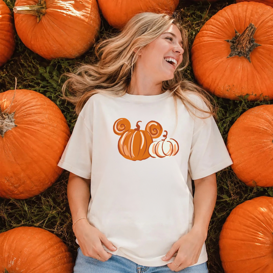 Magical Mouse Pumpkins Fall Halloween Shirt | Magical Theme Park Shirt | Adult Comfort Colors Tee