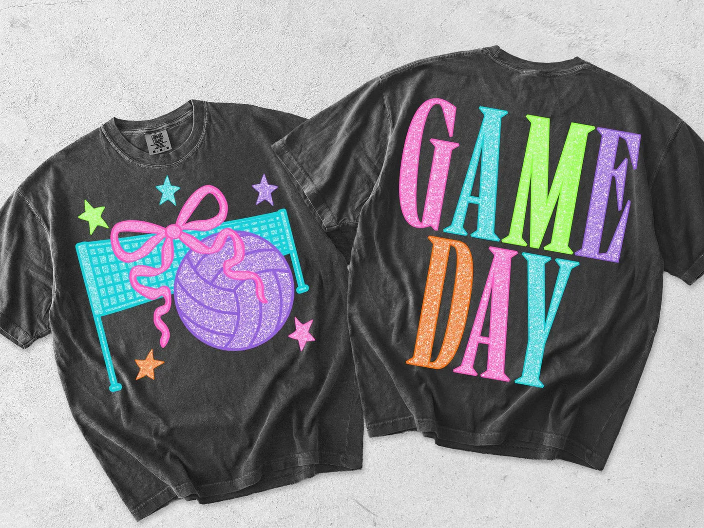 Volleyball Game Day Comfort Colors Shirt | Preppy Volleyball Tee