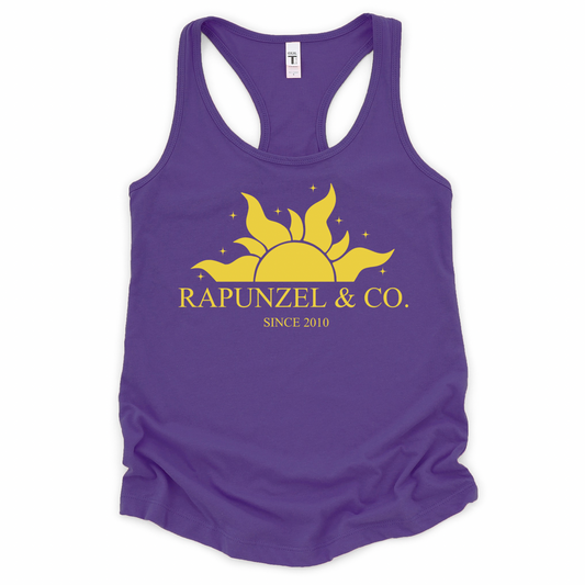 PRINCESS PUNZIE Racerback Tank for Women – Lightweight Vacation Graphic Tank