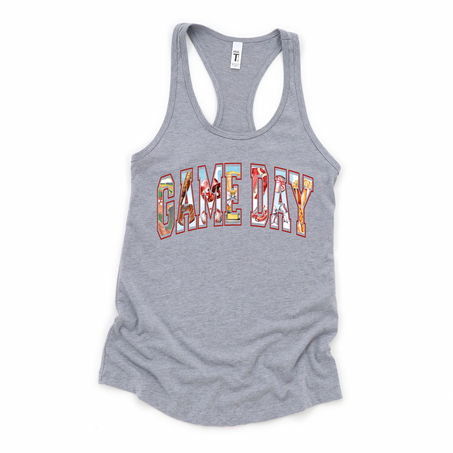 Cute Baseball Racerback Tank Top for Women | Game Day Tank | Sports Mom Summer Top | Gift for Baseball Mom