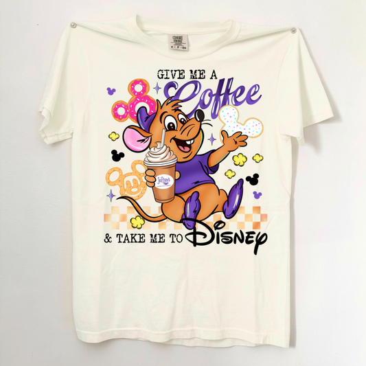Gus Coffee Shirt - COMFORT COLORS TEE - VACATION PARK DAY TSHIRT